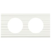 Рамка 2-м Celiane Corian бел. рельеф Leg 069012