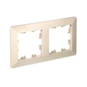 Рамка 2-м AtlasDesign Air беж./дым. бел. SE ATN220202