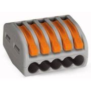 Клеммник 5х(0.08-2.5(4.0) рычажный (упак 4шт) WAGO 222-415