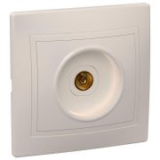 Розетка телевизионная TV 1-м СП Кварта РТВ10-ККм IP20 крем. GENERICA EAK10-K33-DM